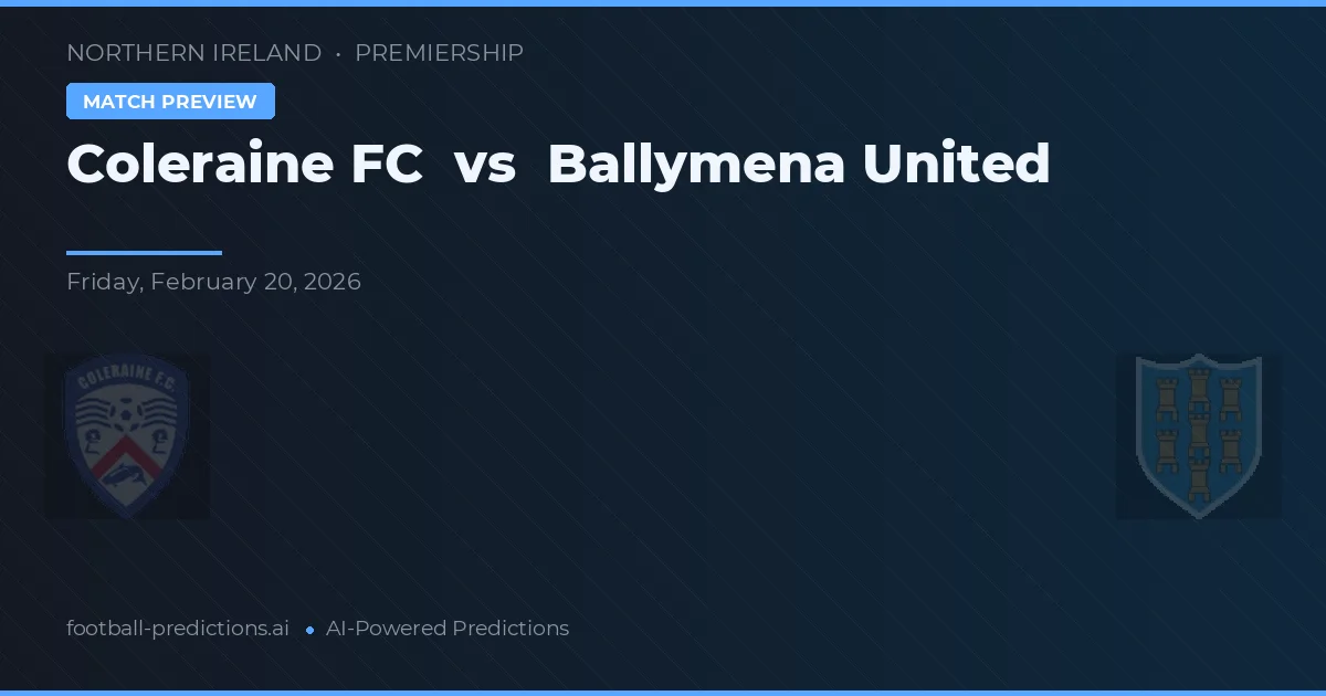 Coleraine FC vs Ballymena United — pronostic și avancronică meci