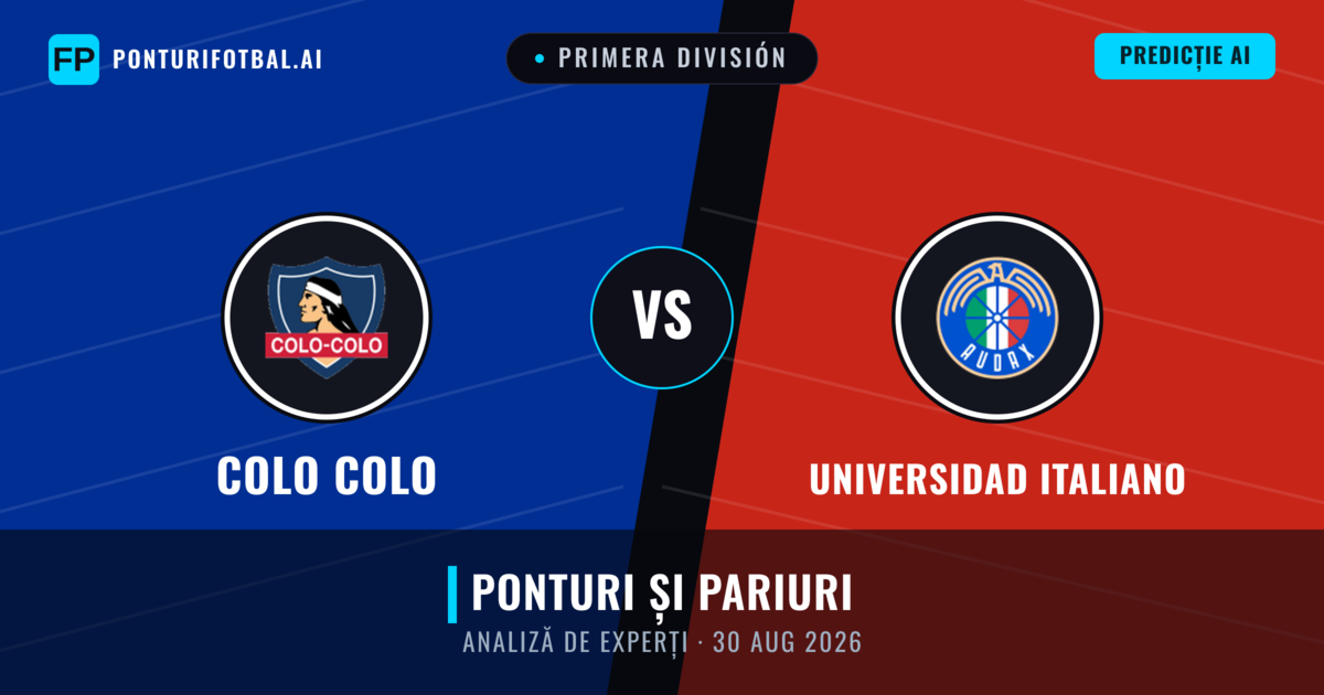 Colo Colo vs Universidad Italiano — pronostic și avancronică meci