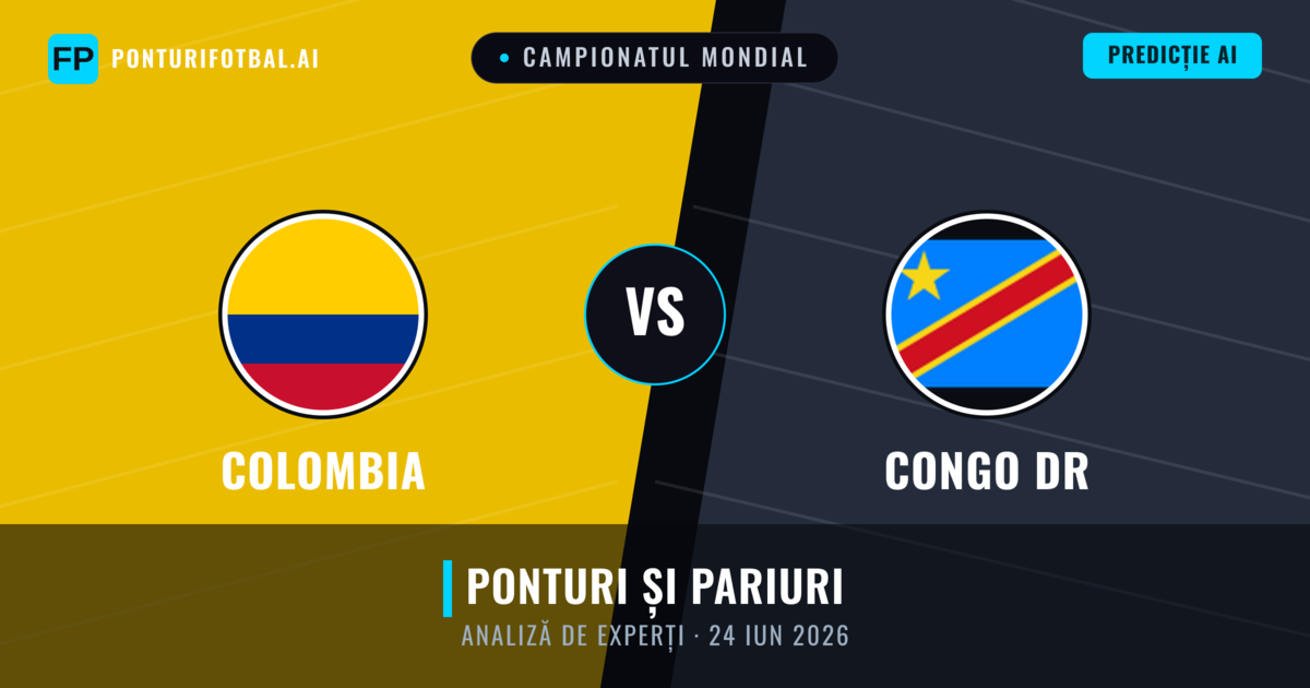Colombia vs Congo DR — pronostic și avancronică meci