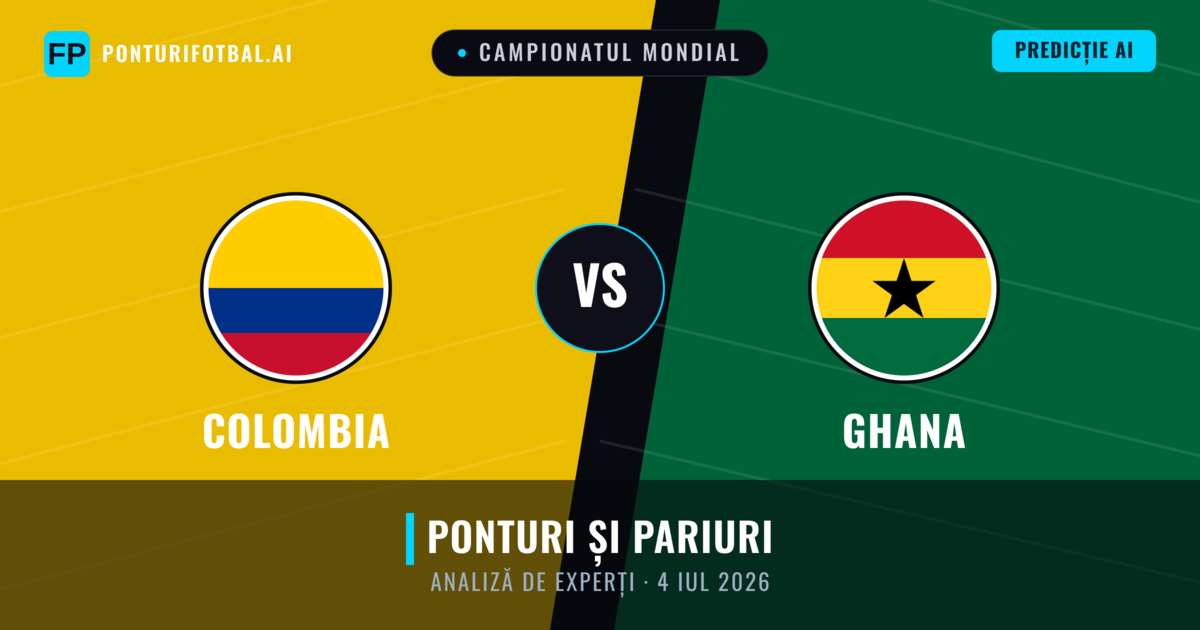 Colombia vs Ghana — pronostic și avancronică meci
