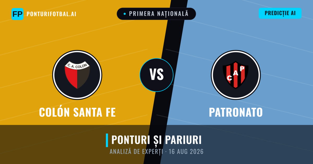 Colón Santa Fe vs Patronato — pronostic și avancronică meci