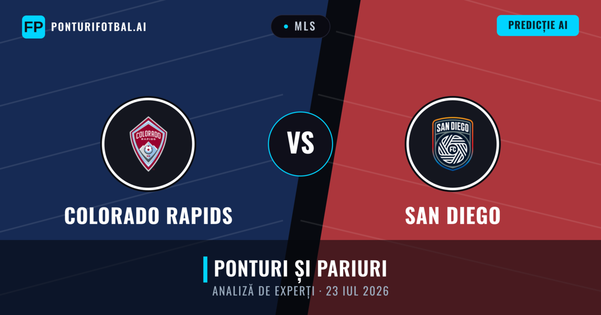 Colorado Rapids vs San Diego — pronostic și avancronică meci