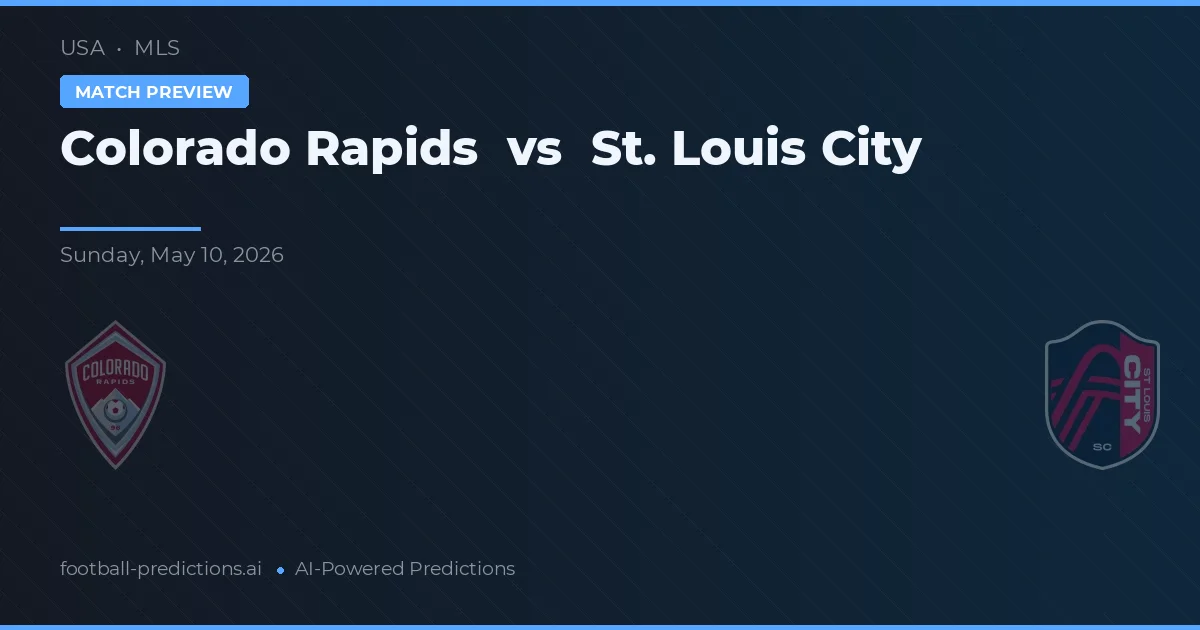 Colorado Rapids vs St. Louis City — pronostic și avancronică meci
