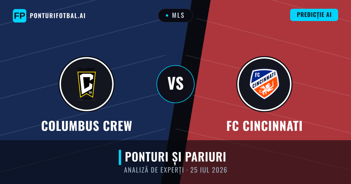 Columbus Crew vs FC Cincinnati — pronostic și avancronică meci