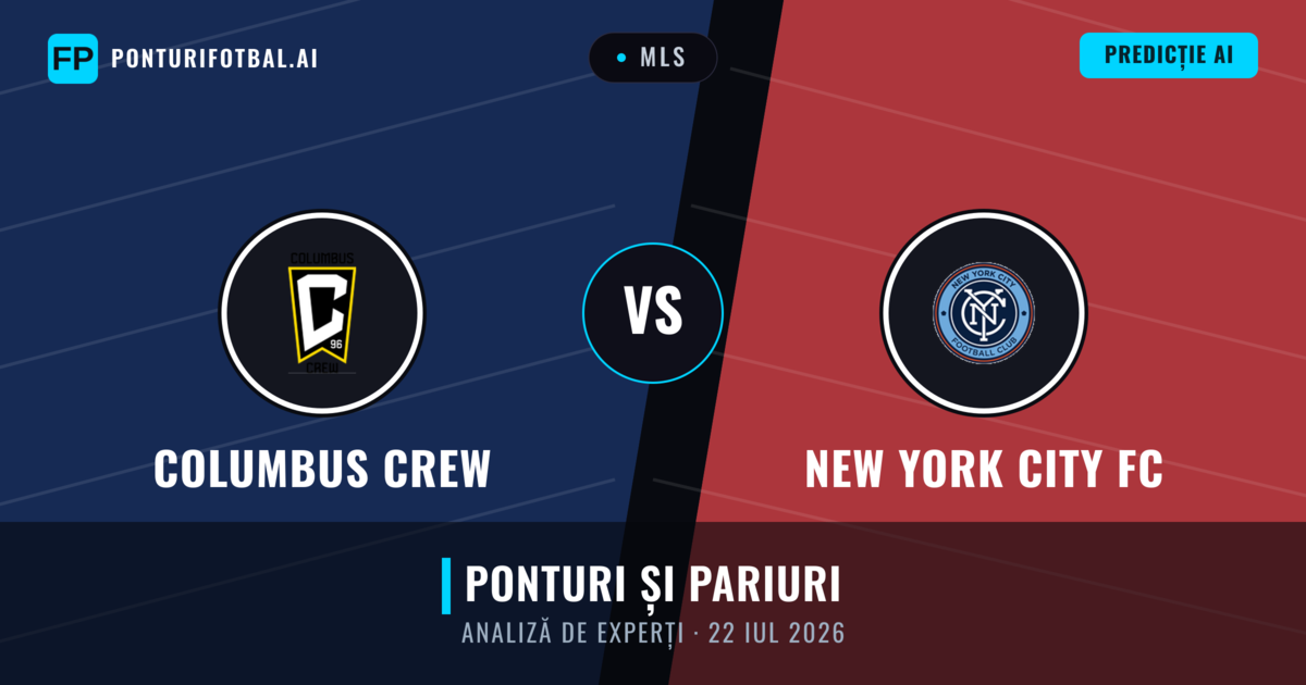 Columbus Crew vs New York City FC — pronostic și avancronică meci