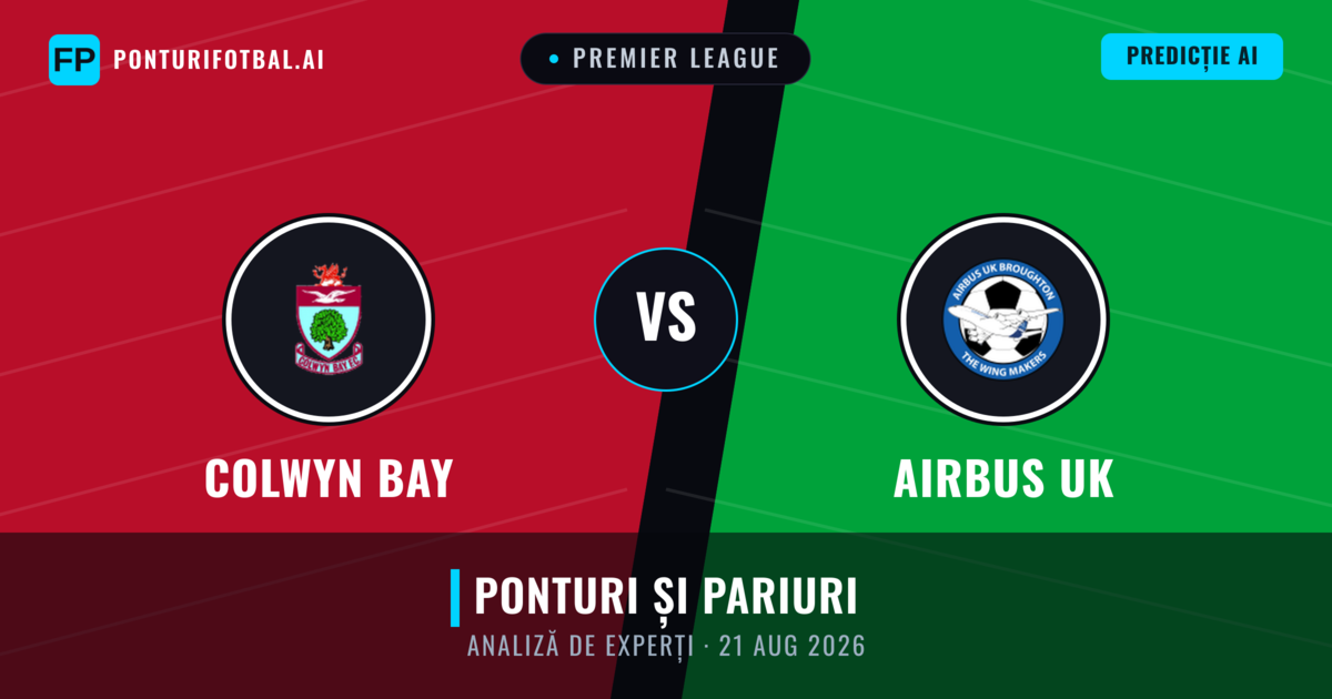 Colwyn Bay vs Airbus UK — pronostic și avancronică meci