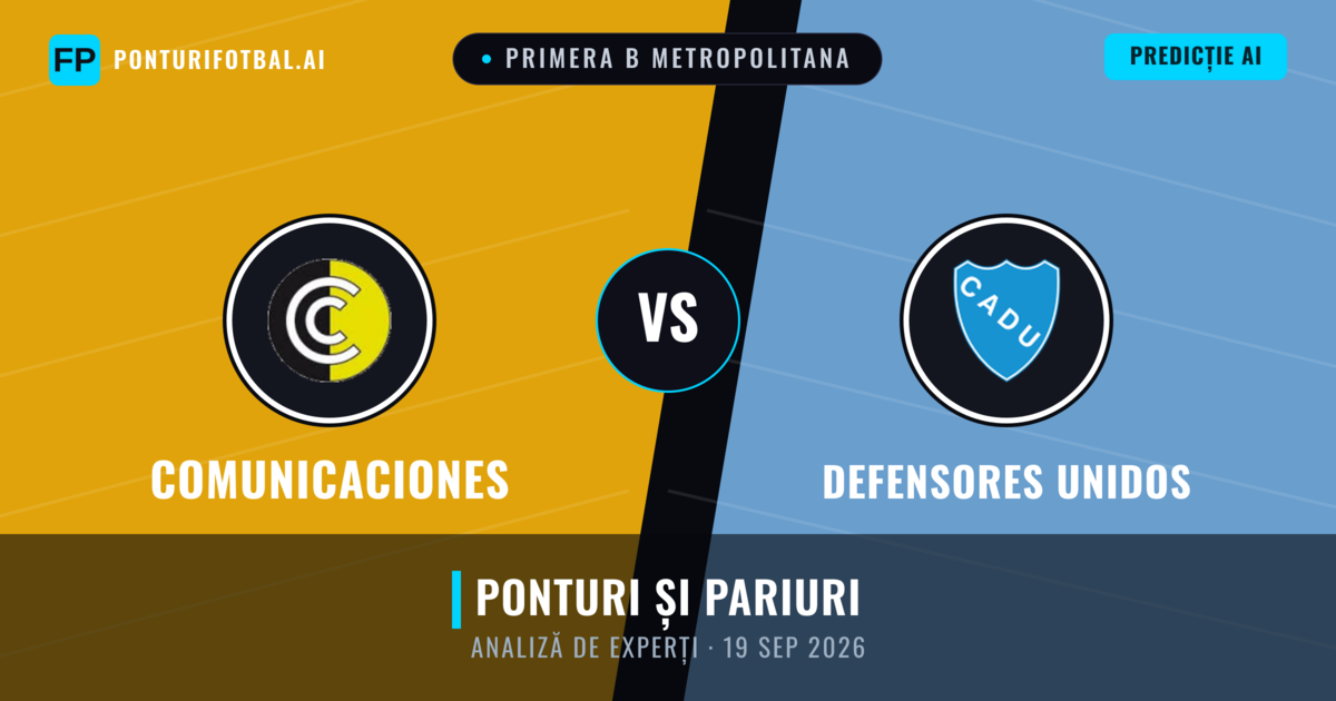 Comunicaciones vs Defensores Unidos — pronostic și avancronică meci