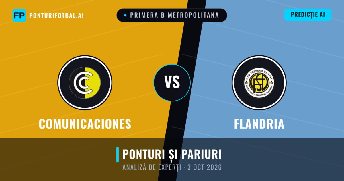 Comunicaciones vs Flandria — pronostic și avancronică meci