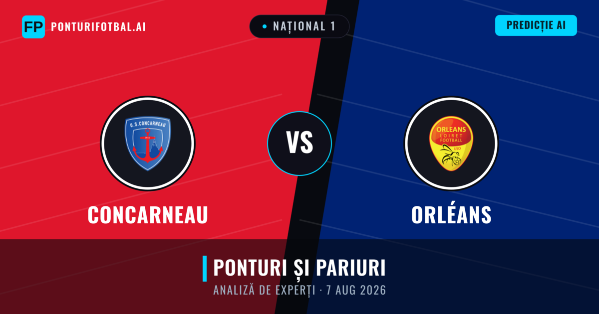 Concarneau vs Orléans — pronostic și avancronică meci