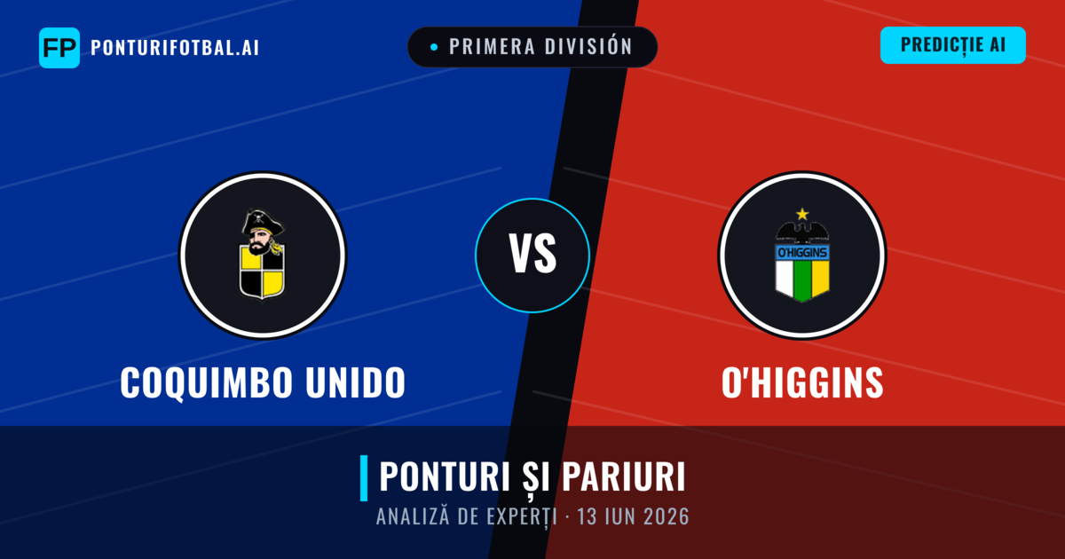 Coquimbo Unido vs O'Higgins — pronostic și avancronică meci