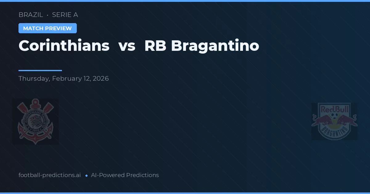 Corinthians vs RB Bragantino — pronostic și avancronică meci