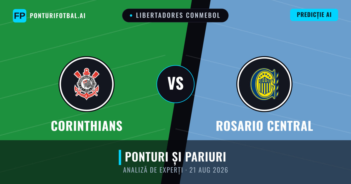 Corinthians vs Rosario Central — pronostic și avancronică meci