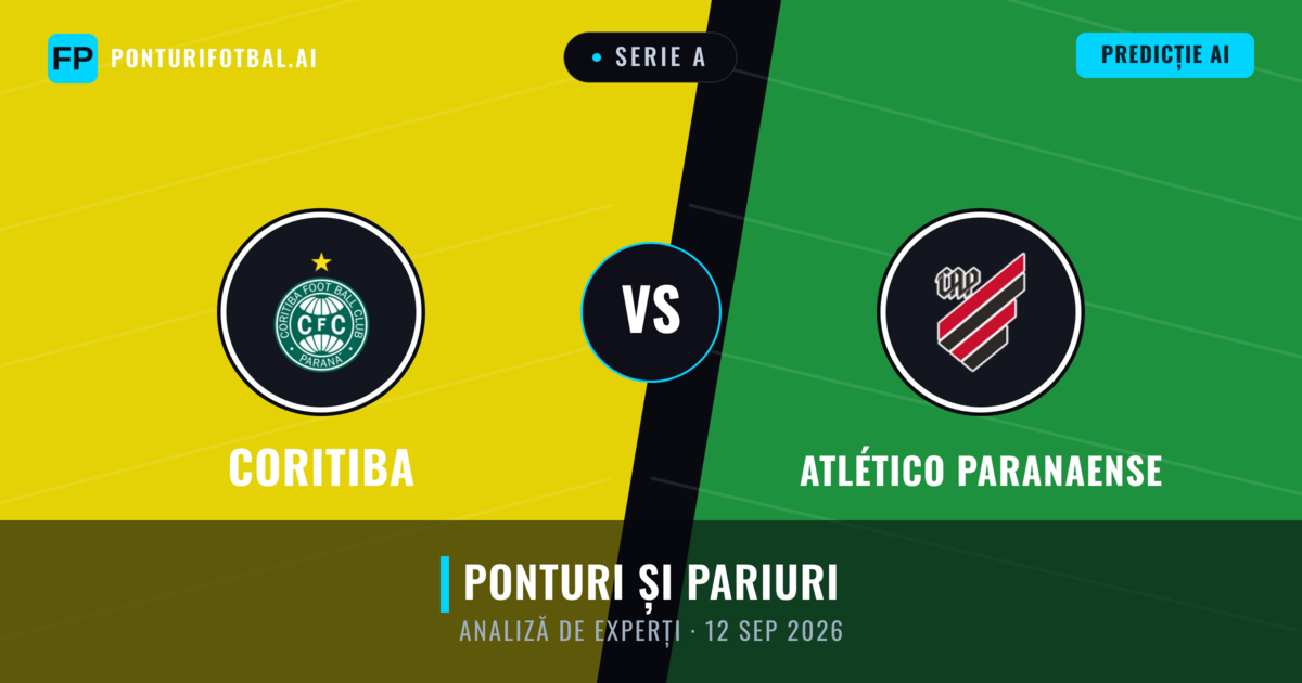 Coritiba vs Atlético Paranaense — pronostic și avancronică meci