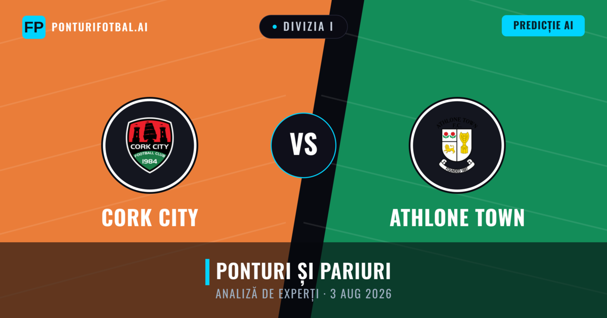 Cork City vs Athlone Town — pronostic și avancronică meci