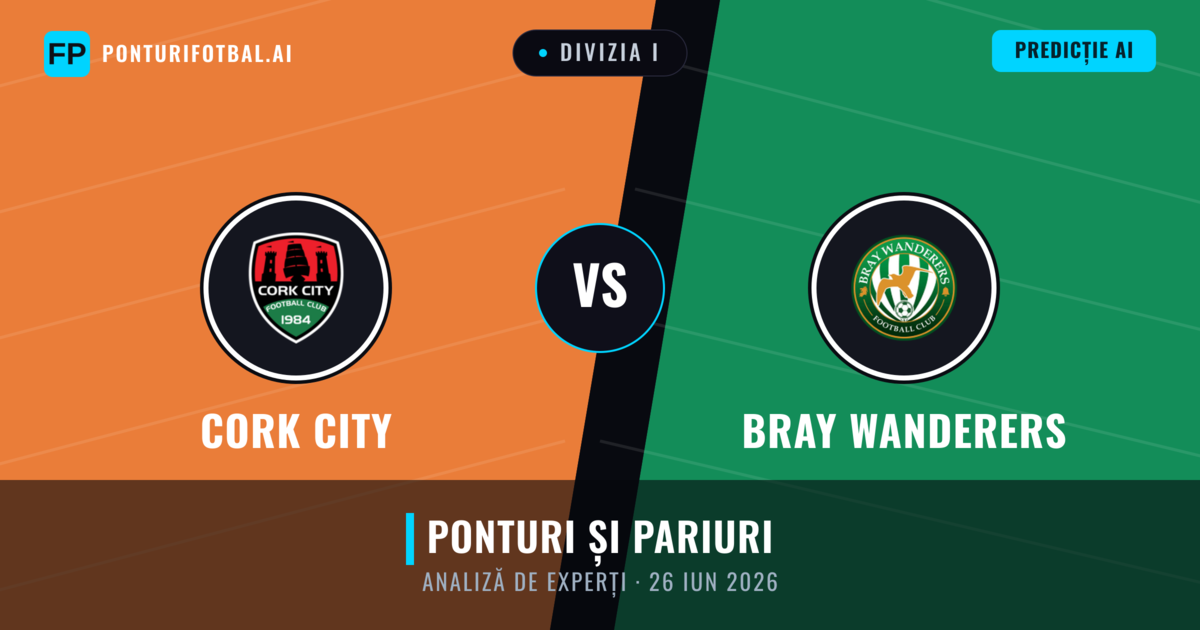 Cork City vs Bray Wanderers — pronostic și avancronică meci