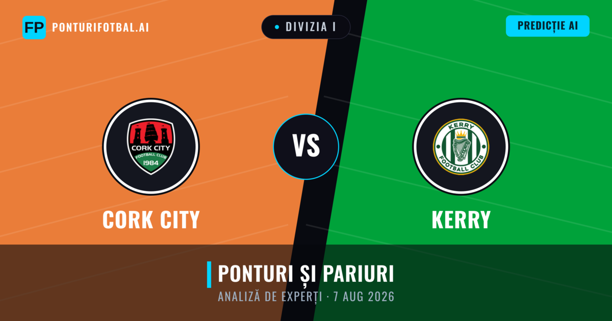 Cork City vs Kerry — pronostic și avancronică meci