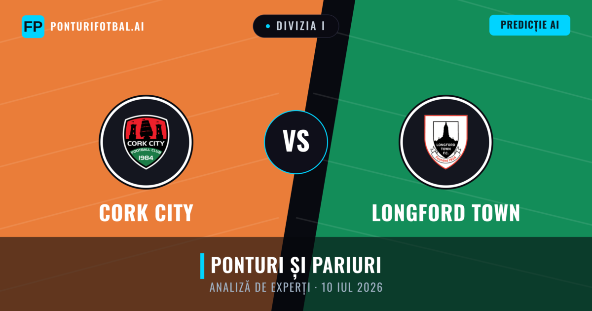 Cork City vs Longford Town — pronostic și avancronică meci