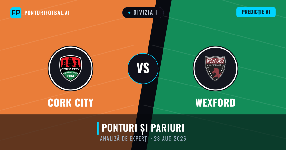 Cork City vs Wexford — pronostic și avancronică meci