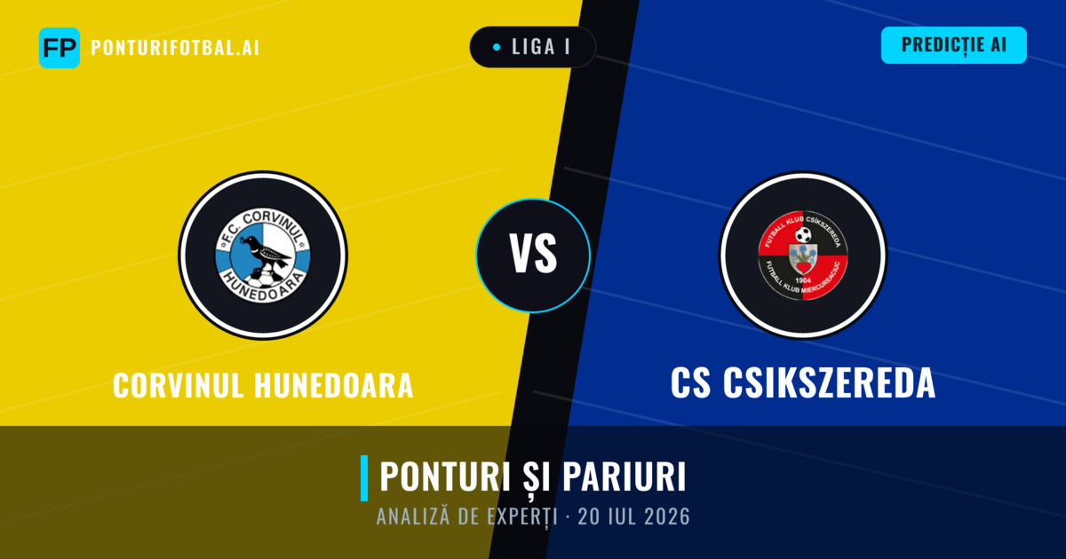 Corvinul Hunedoara vs CS Csikszereda — pronostic și avancronică meci