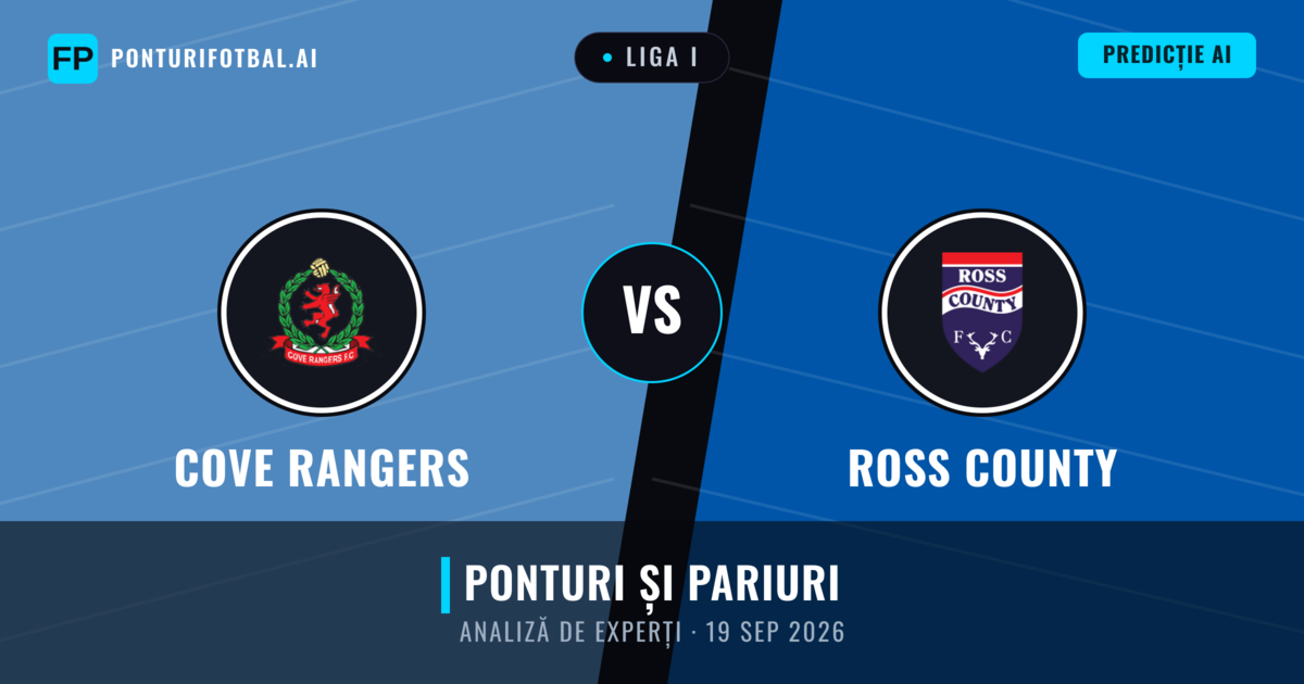 Cove Rangers vs Ross County — pronostic și avancronică meci