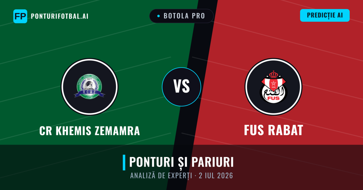 CR Khemis Zemamra vs FUS Rabat — pronostic și avancronică meci