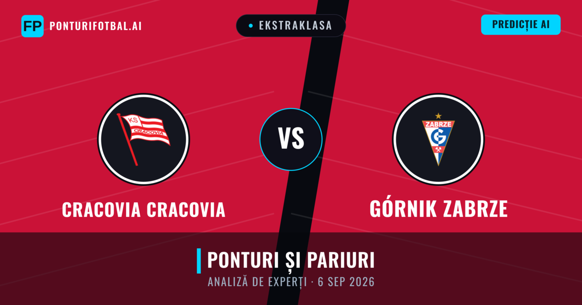 Cracovia Cracovia vs Górnik Zabrze — pronostic și avancronică meci