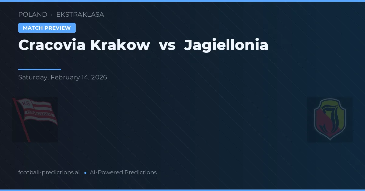 Cracovia Cracovia vs Jagiellonia Białystok — pronostic și avancronică meci