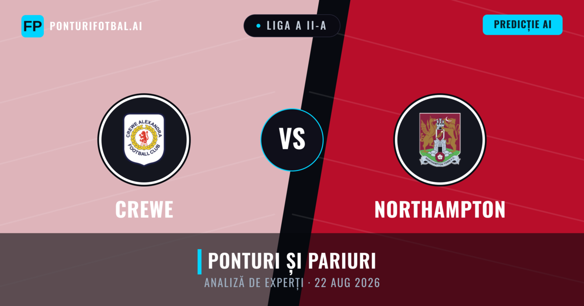 Crewe vs Northampton — pronostic și avancronică meci