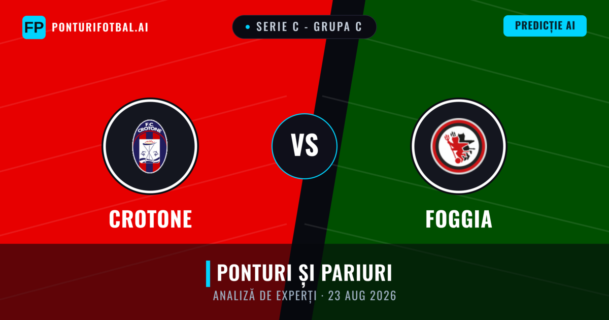 Crotone vs Foggia — pronostic și avancronică meci