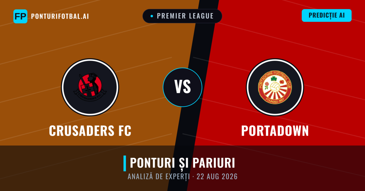 Crusaders FC vs Portadown — pronostic și avancronică meci