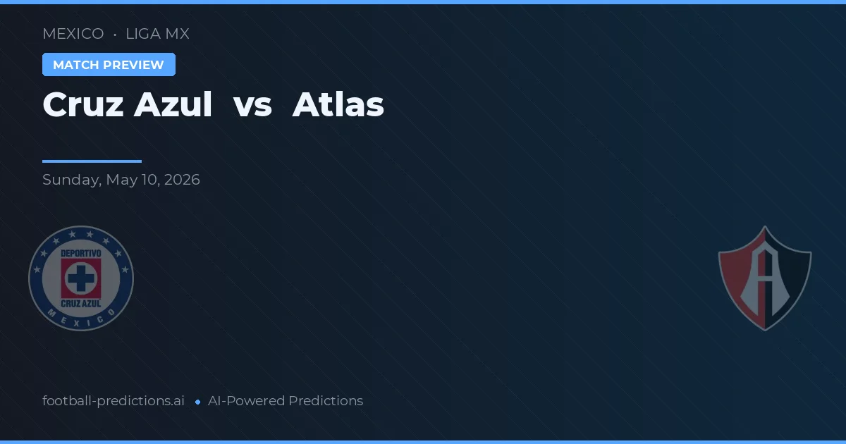 Cruz Azul vs Atlas — pronostic și avancronică meci