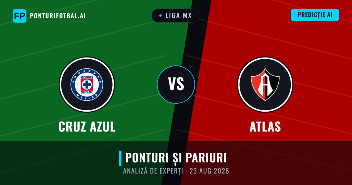 Cruz Azul vs Atlas — pronostic și avancronică meci