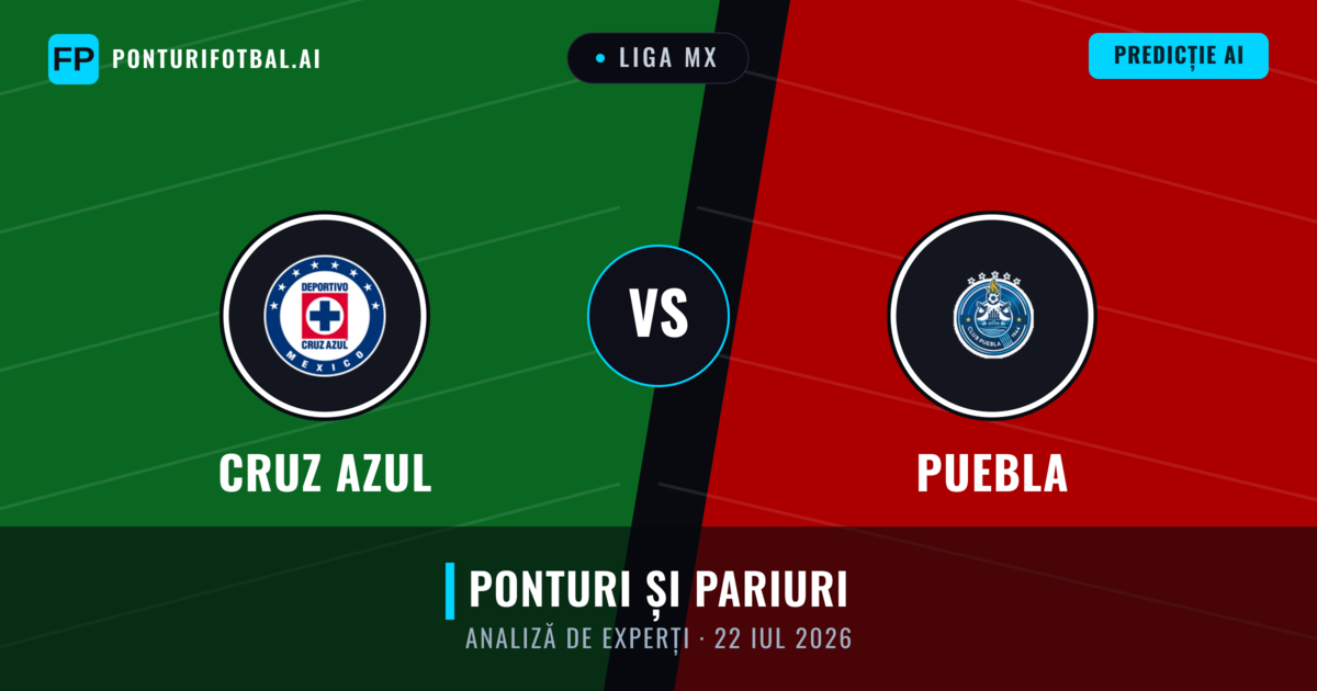 Cruz Azul vs Puebla — pronostic și avancronică meci