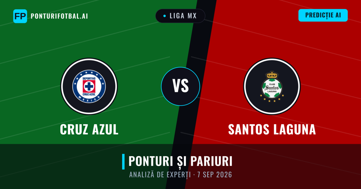 Cruz Azul vs Santos Laguna — pronostic și avancronică meci