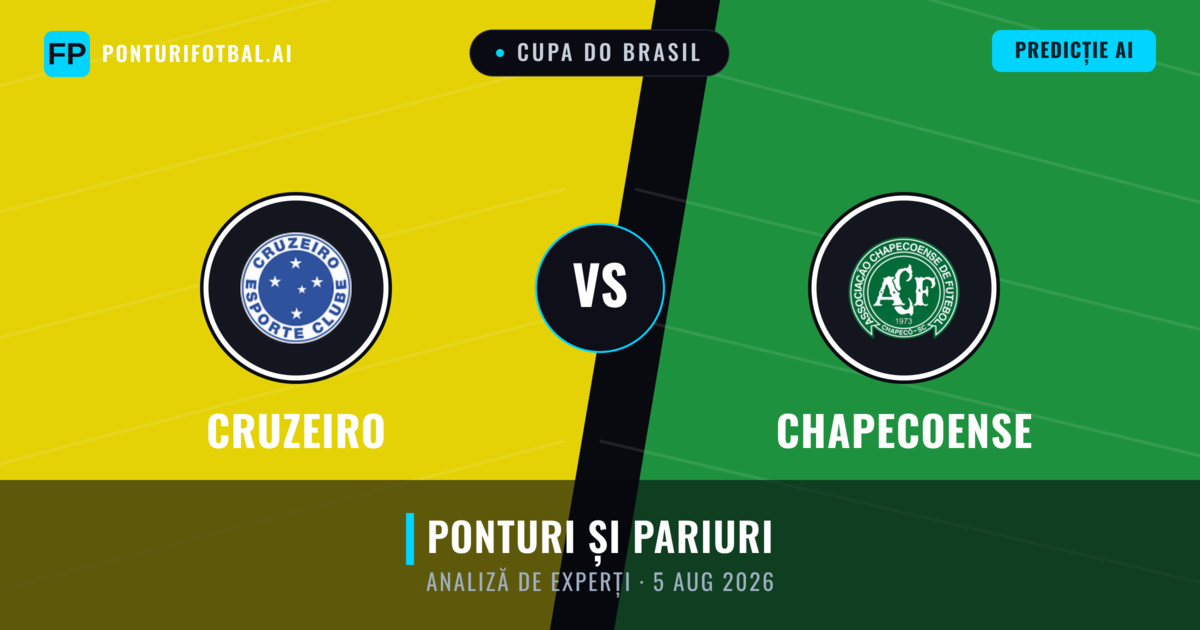 Cruzeiro vs Chapecoense — pronostic și avancronică meci