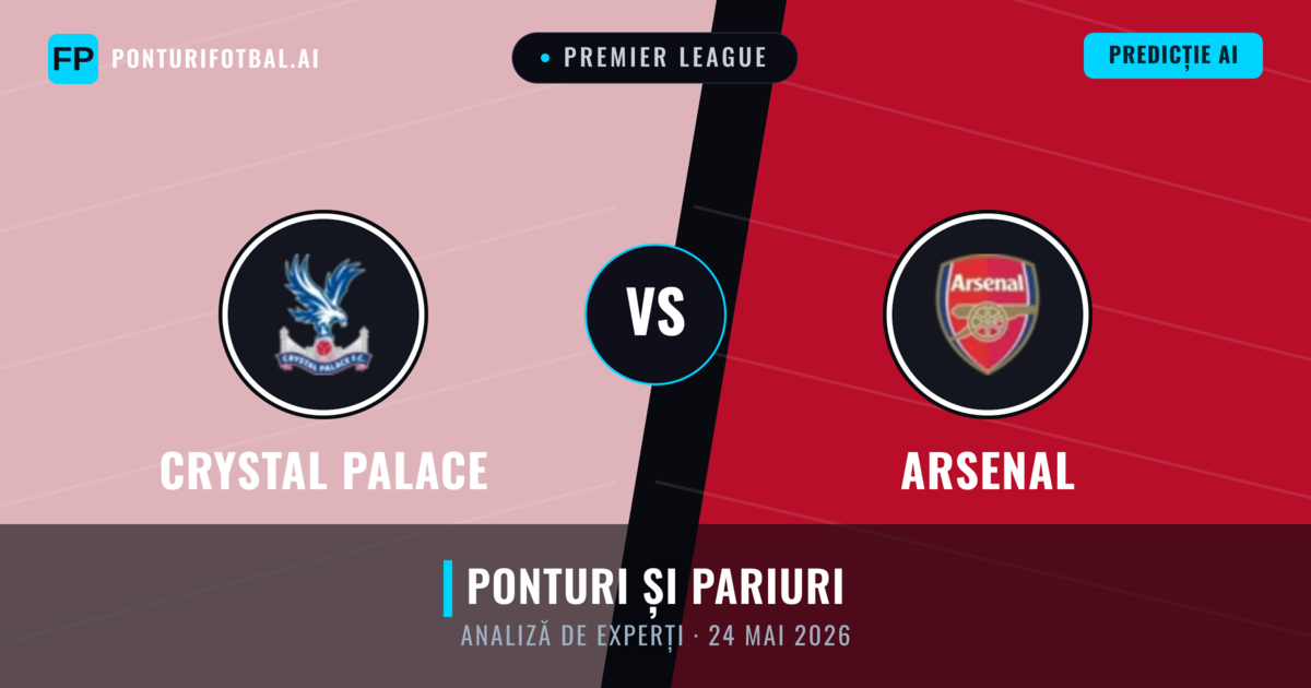 Crystal Palace vs Arsenal — pronostic și avancronică meci