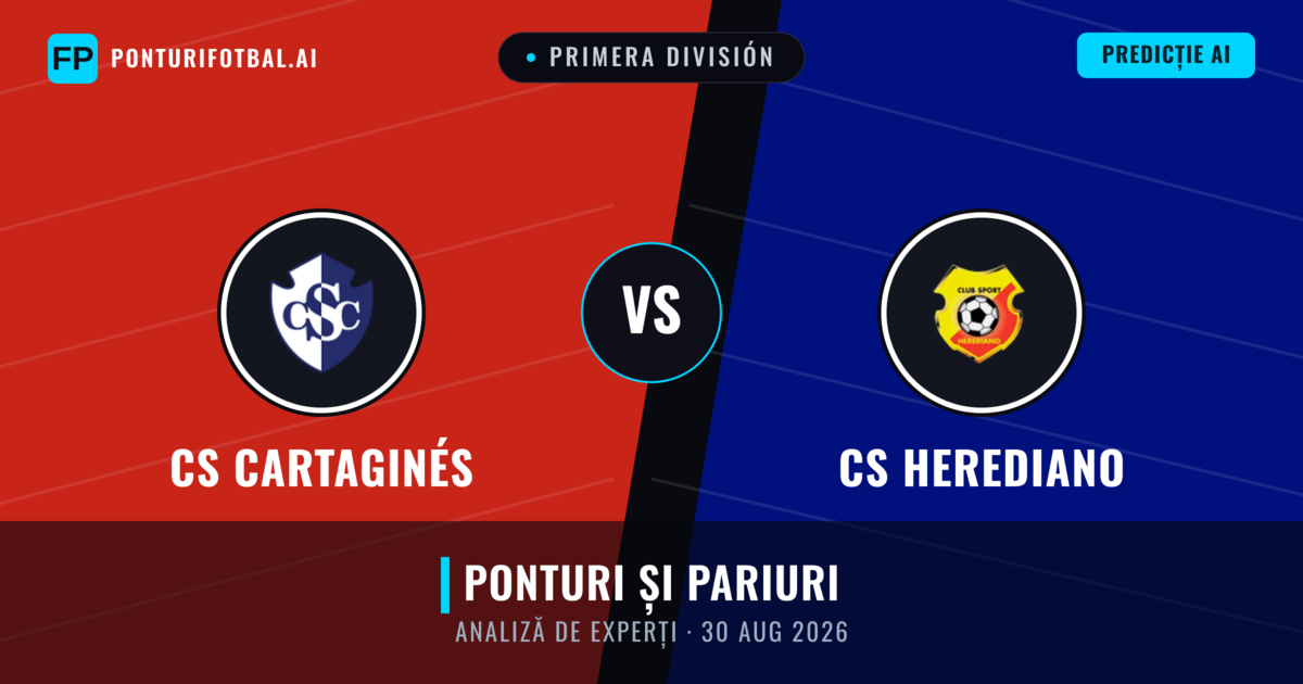 CS Cartaginés vs CS Herediano — pronostic și avancronică meci