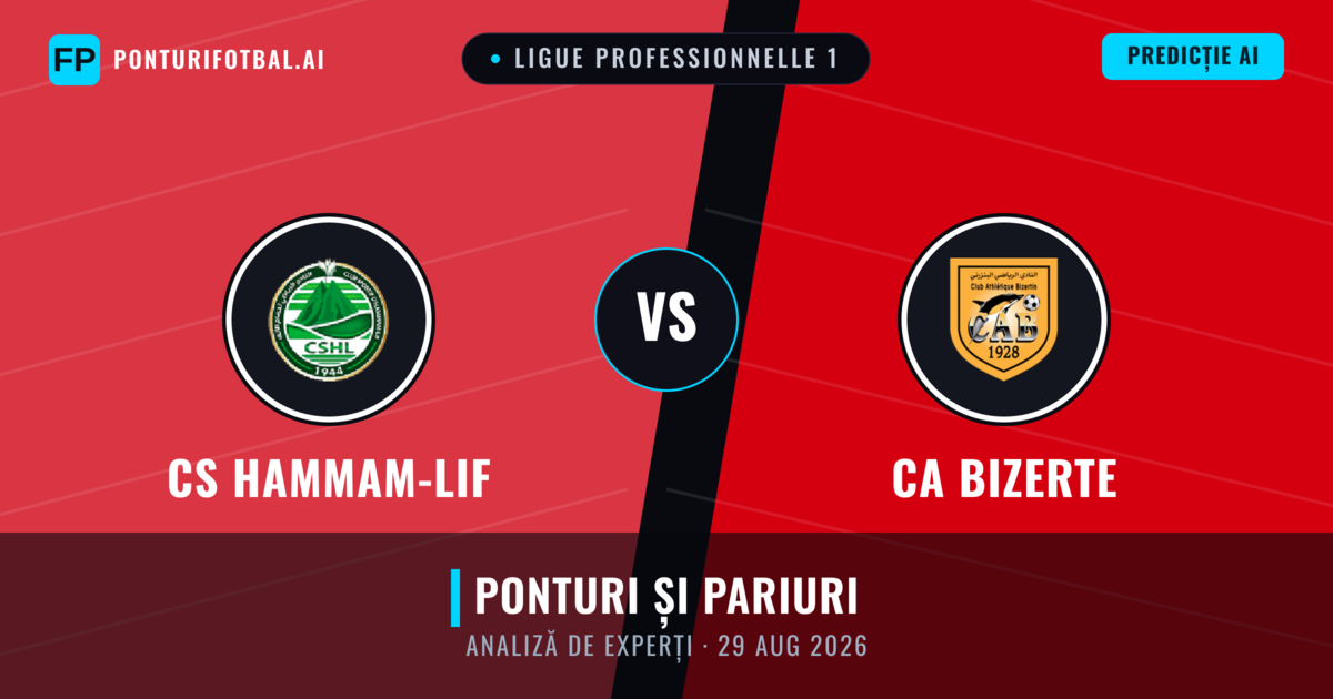 CS Hammam-Lif vs CA Bizerte — pronostic și avancronică meci