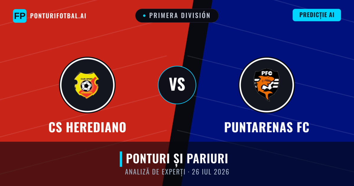 CS Herediano vs Puntarenas FC — pronostic și avancronică meci