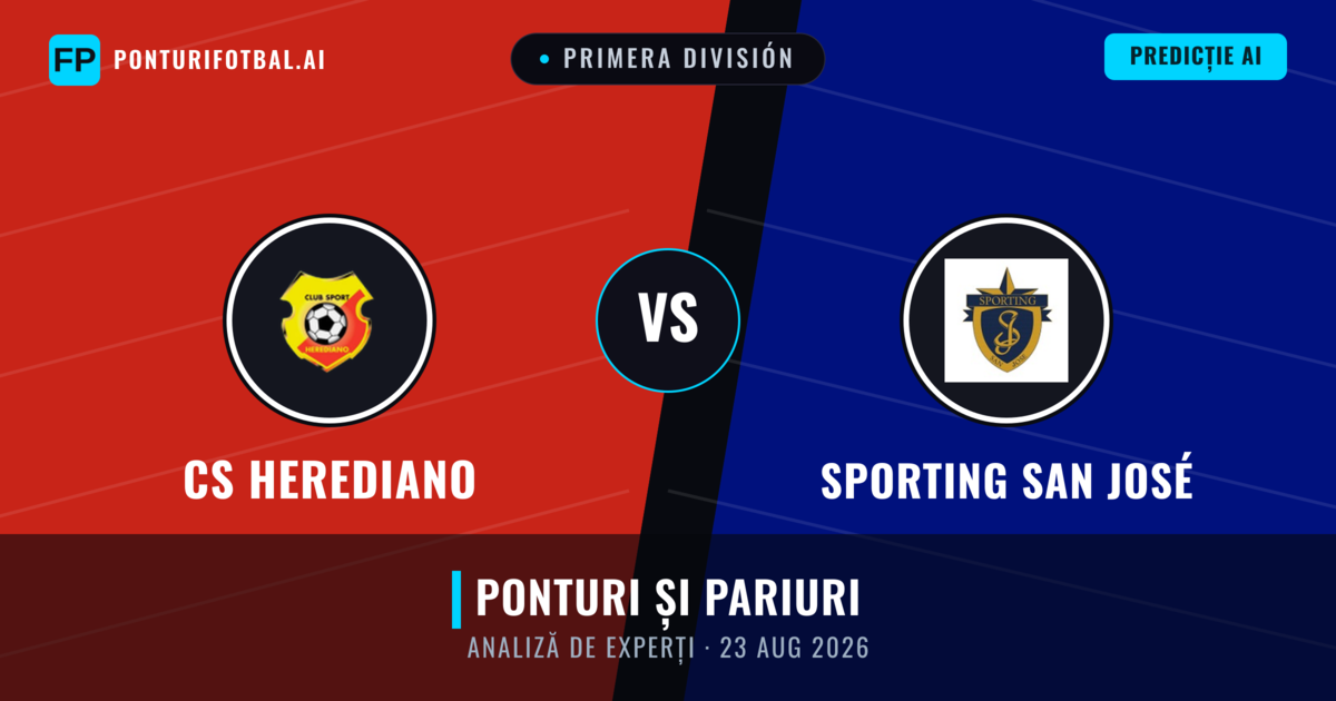 CS Herediano vs Sporting San José — pronostic și avancronică meci