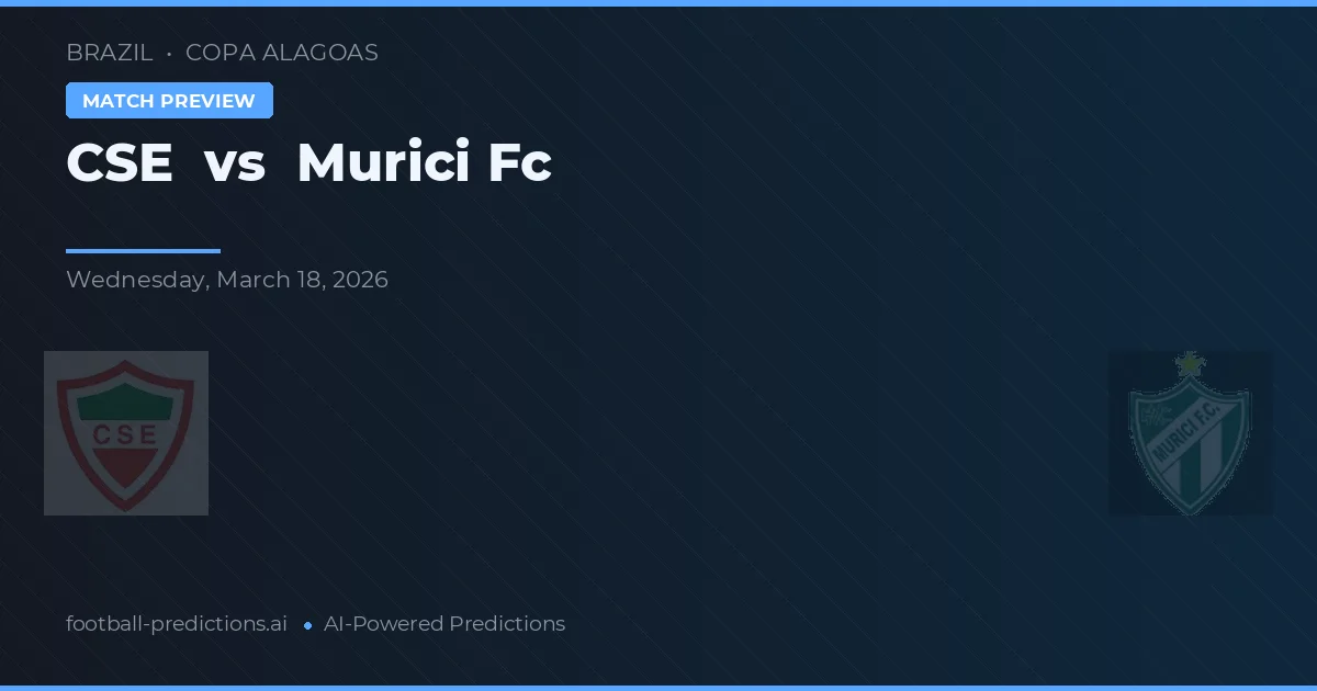 CSE vs Murici FC — pronostic și avancronică meci