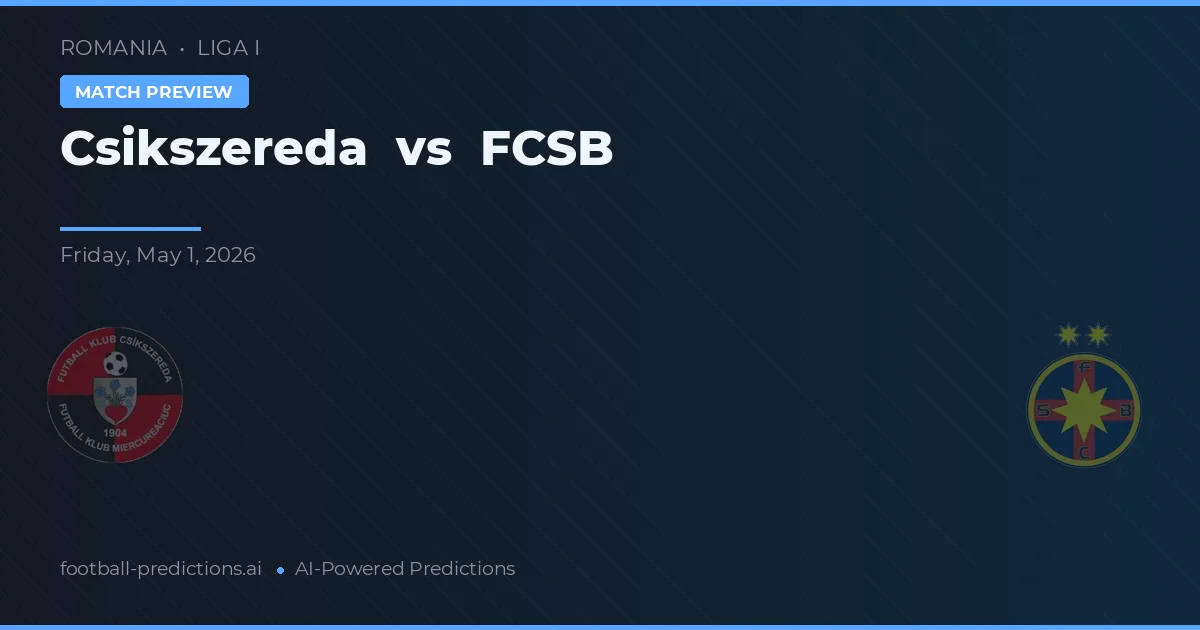 CS Csikszereda vs FCSB preview