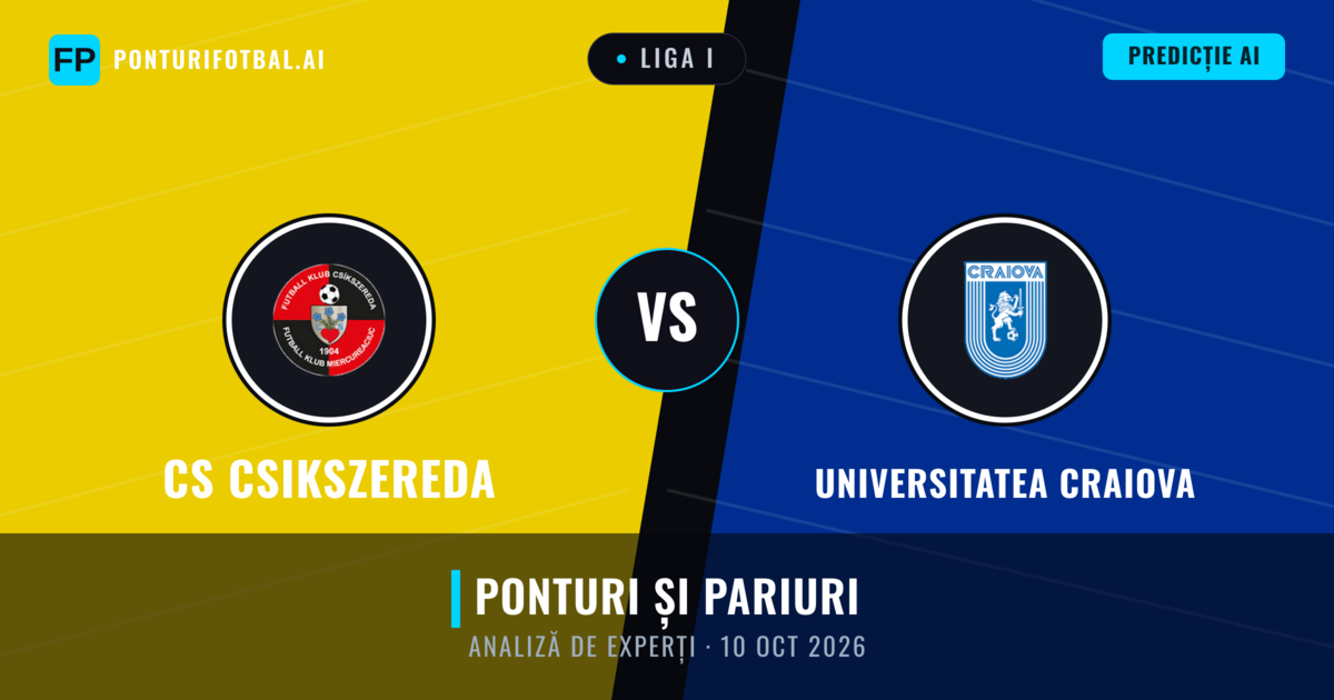 CS Csikszereda vs Universitatea Craiova — pronostic și avancronică meci
