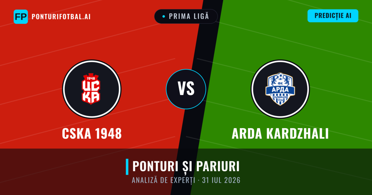 CSKA 1948 vs Arda Kardzhali — pronostic și avancronică meci
