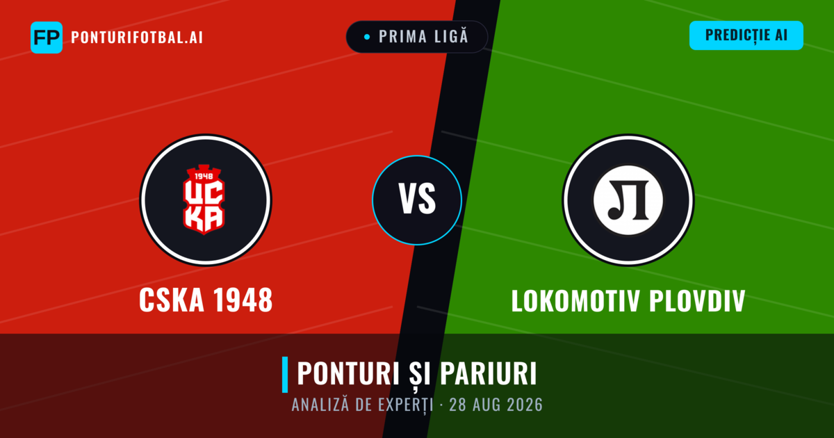CSKA 1948 vs Lokomotiv Plovdiv — pronostic și avancronică meci