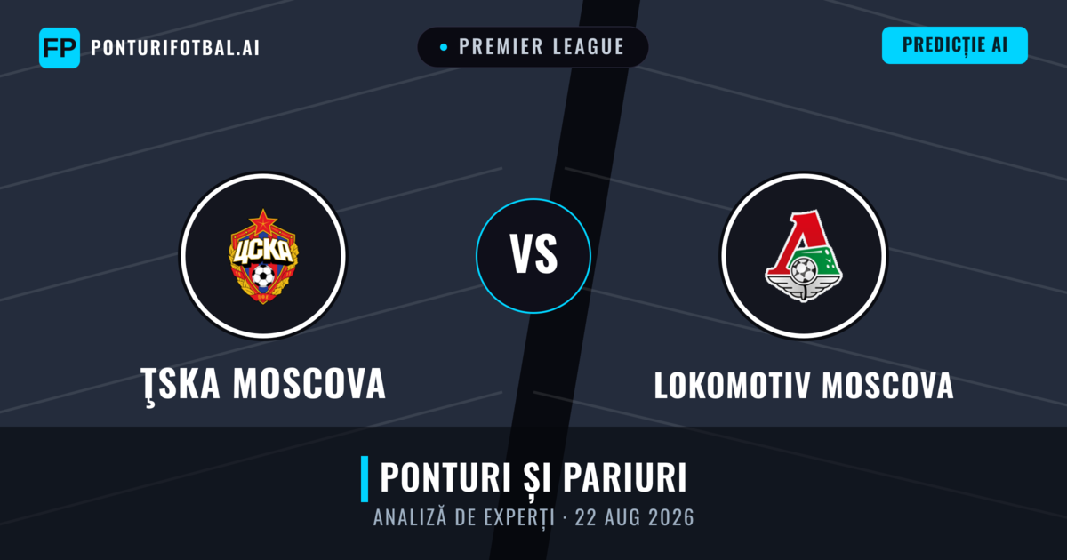 ŢSKA Moscova vs Lokomotiv Moscova — pronostic și avancronică meci