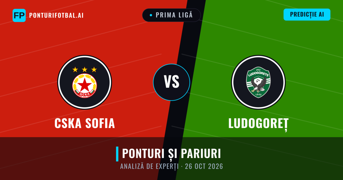 CSKA Sofia vs Ludogoreț — pronostic și avancronică meci