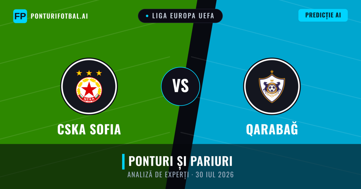 CSKA Sofia vs Qarabağ — pronostic și avancronică meci