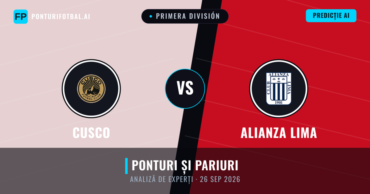Cusco vs Alianza Lima — pronostic și avancronică meci