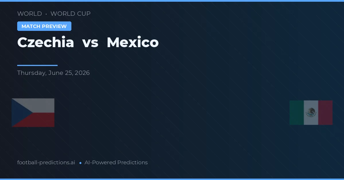 Republica Cehă vs Mexic — pronostic și avancronică meci
